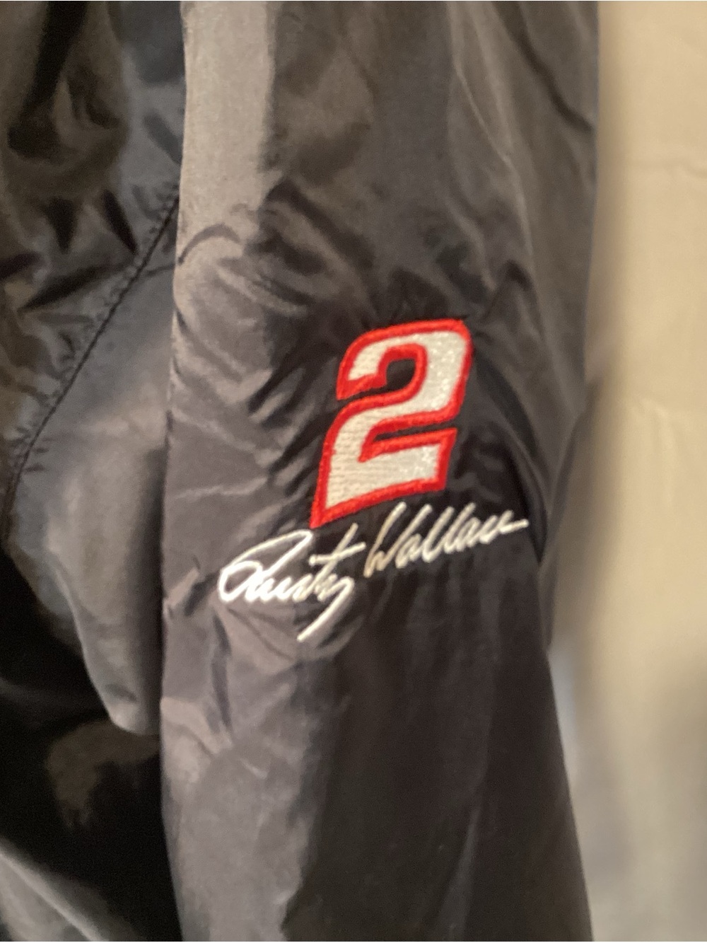 NASCAR Mobil 1 Racing Ryan Newman Rusty Wallace Hooded Jacket Men’s Size Large - Picture 4 of 16